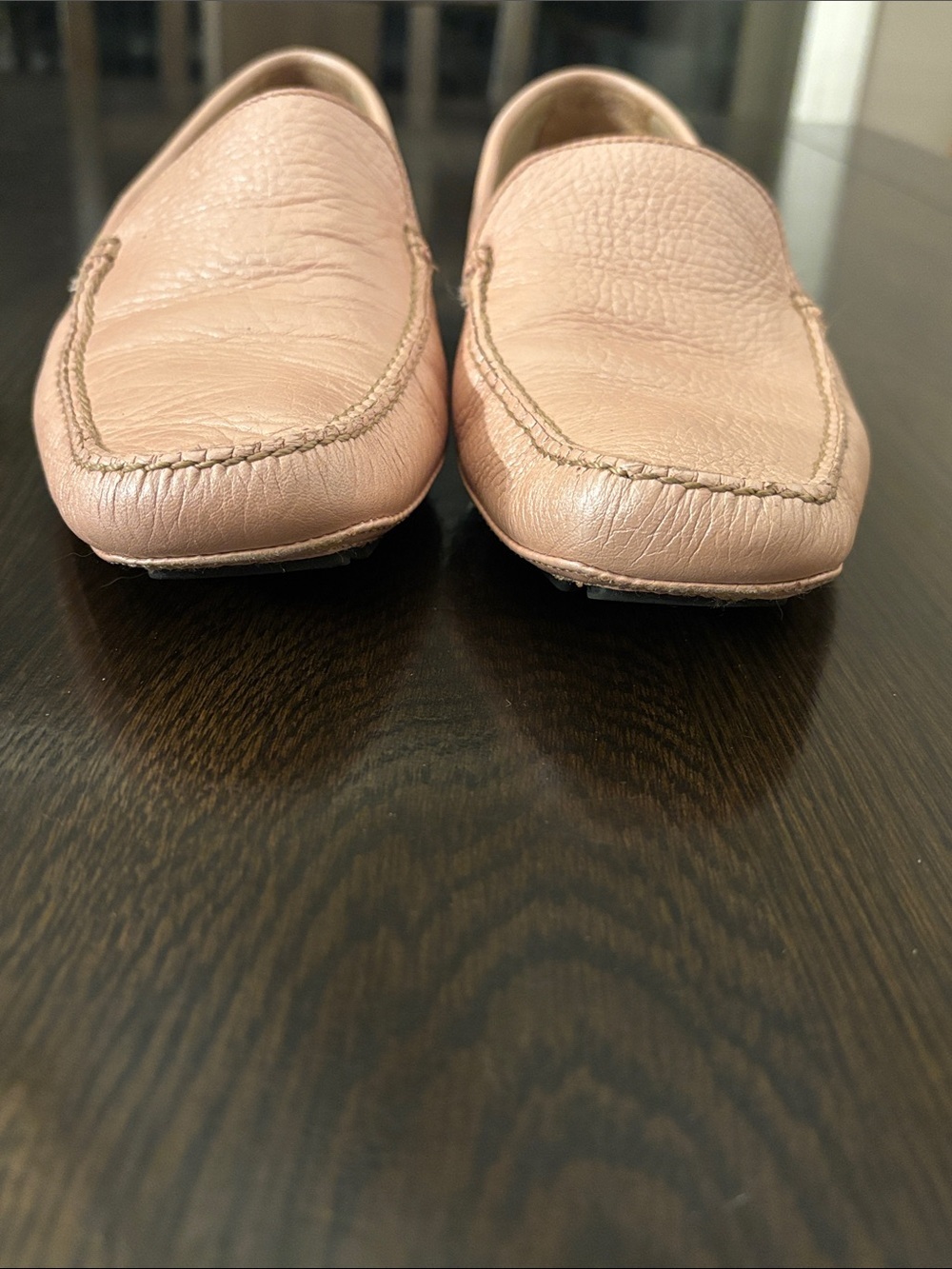 Cole Haan Blush Pink Pebbled Leather Loafers | Size 6B - Picture 9 of 10